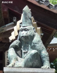 日吉神社　神申像