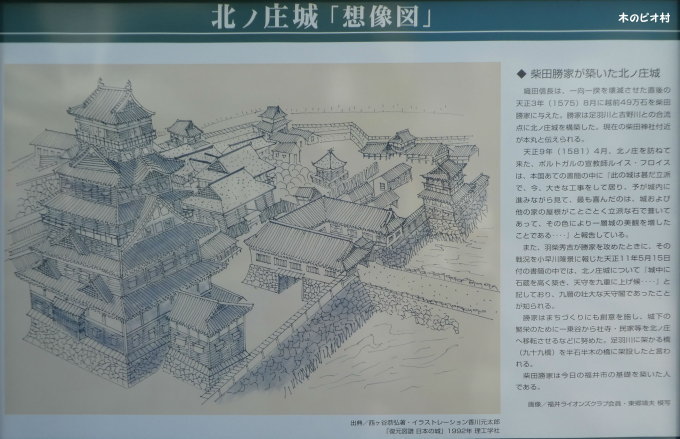 北の庄城想像図