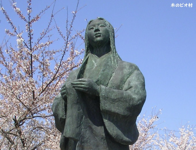 清洲城東にあったころの「濃姫之像」